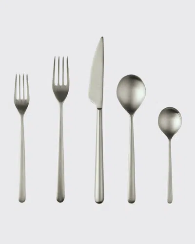 Mepra Linea Ice 5-piece Flatware Set In Champagne