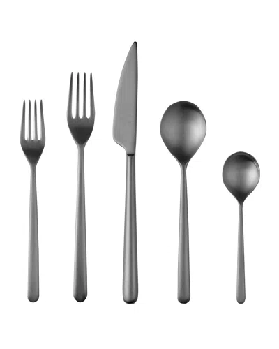 Mepra Linea Ice 5-piece Flatware Set In Gray