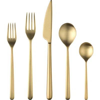 Mepra Linea Ice 5-piece Place Setting In Gold