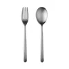 Mepra Linea Ice Fork & Spoon 2 Piece Serving Set In Linea Ice