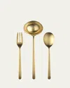 Mepra Linea Serving Set In Gold
