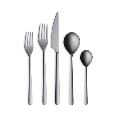MEPRA LINEA ICE ORO NERO 5-PIECE PLACE SETTING