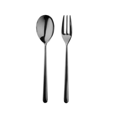 Mepra Linea Ice Serving Set In Black Gold