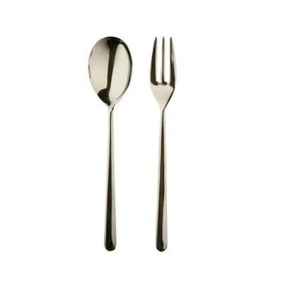 Mepra Linea Ice Serving Set In Champagne