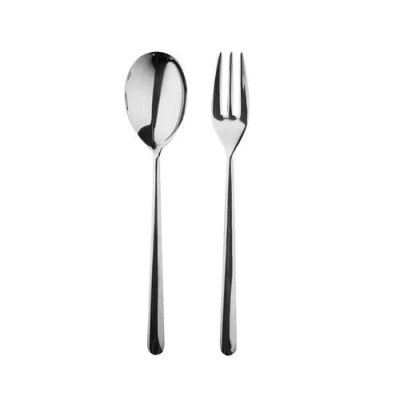 Mepra Linea Serving Set In Silver