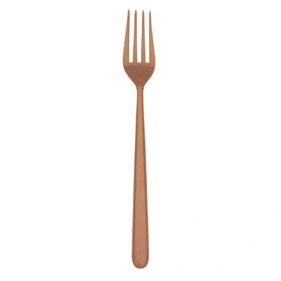 Mepra Linea Table Fork - 48 Pieces In Bronzo