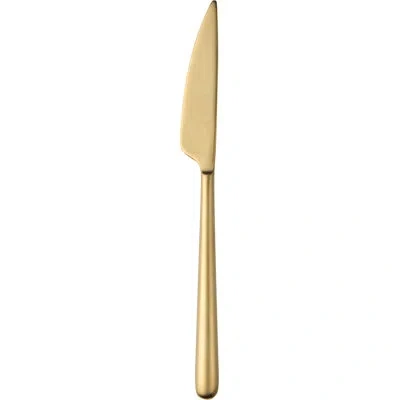 Mepra Linea Table Knife - 24 Pieces In Ice Oro