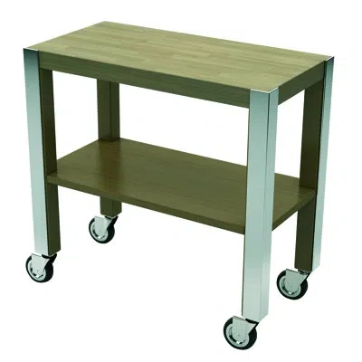 Mepra London Kitchen Cart In Silver