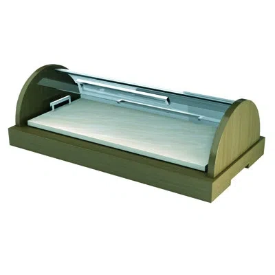 Mepra Marble Tray (with 9 Cooling Plates), Wenge L: 36-1/2" W: 18-1/2" H: 11-1/4" In Brown