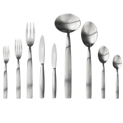 Mepra Mediterranea Flatware Set - 39 Pieces - Stainless Steel In Silver