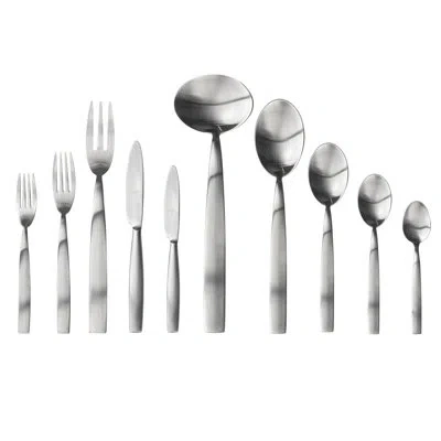Mepra Mediterranea Flatware Set - 45 Pieces - Stainless Steel In Silver