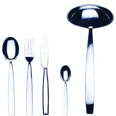 Mepra Mediterranea Flatware Set - 49 Pieces - Stainless Steel In Silver