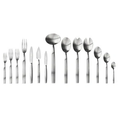 Mepra Mediterranea Flatware Set (configuration P) - 113 Pieces - Stainless Steel In Silver