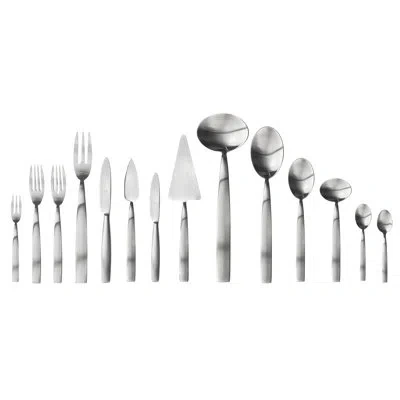 Mepra Mediterranea Flatware Set (configuration S) - 113 Pieces - Stainless Steel In Silver
