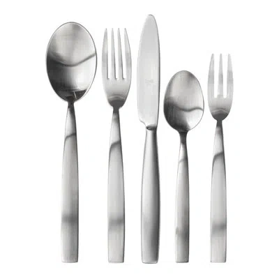 Mepra Mediterranea Flatware Set With Cake Fork - 30 Pieces Knives Hollow Handle - Ice