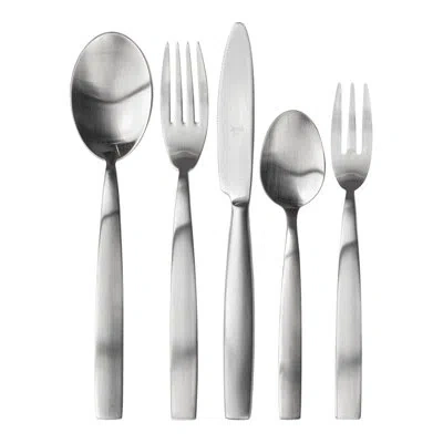 Mepra Mediterranea Flatware Set With Cake Forks - 30 Pieces - Stainless Steel In Ice