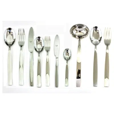 Mepra Mediterranea Flatware Set With H/h Knives - 87 Pieces - Stainless Steel