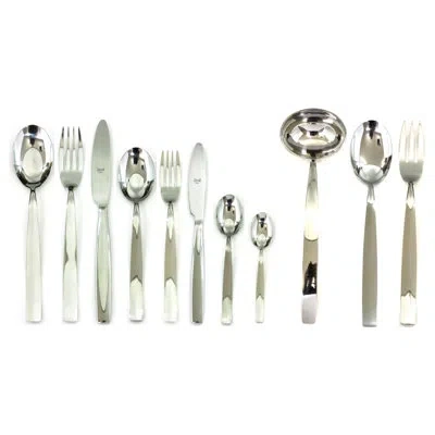 Mepra Mediterranea Flatware Set With H/h Knives - 99 Pieces - Stainless Steel