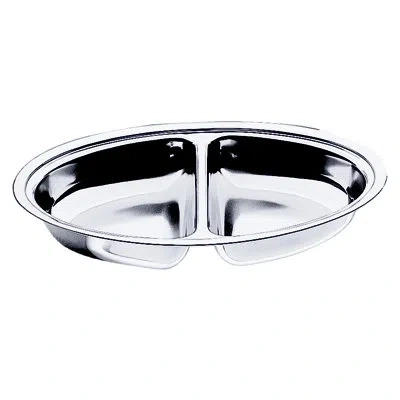 Mepra Menu & Banquet 18/10 Stainless Steel Divided Serving Dish In Silver