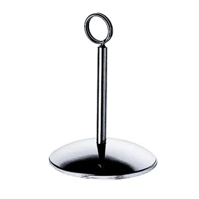 Mepra Menu / Card Holder; Giotto H: 3-1/2" D: 2-1/2" In Silver