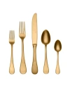 Mepra Perla Flatware Set, 20 Pieces In Gold-tone