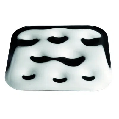 Mepra Mini Finger Foods 8.625" W X 8.625" L Divided Serving Dish In Silver