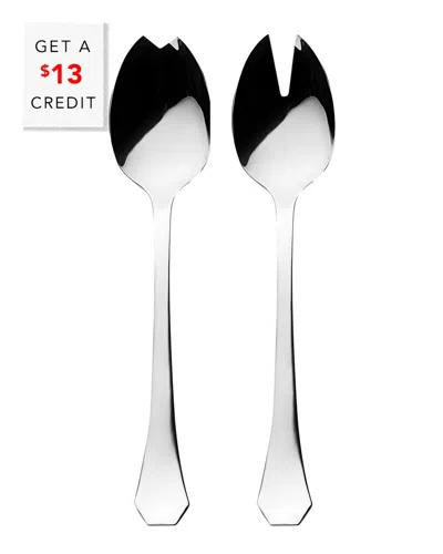 Mepra Moretto 2pc Salad Set With $13 Credit In Silver