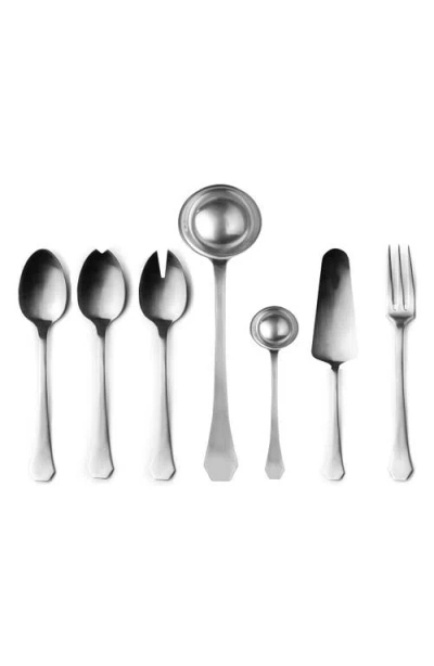 Mepra Moretto 7-piece Serving Set In Silver