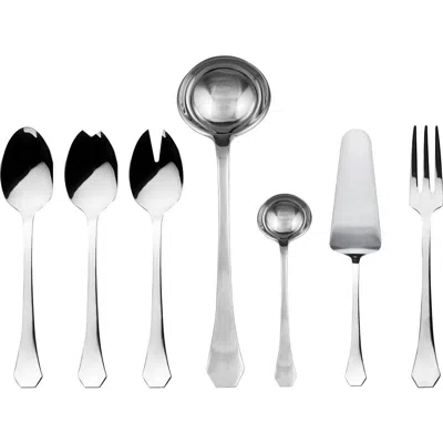 Mepra Moretto 7-piece Serving Set In Silver
