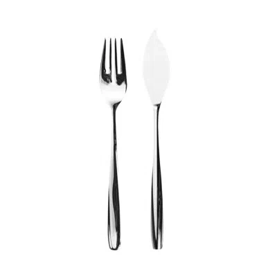 Mepra Morgana Flatware Fish Set - 24 Pieces - Stainless Steel