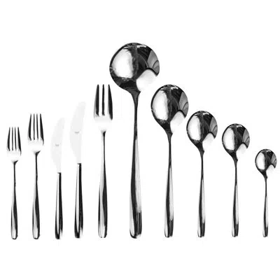 Mepra Morgana Flatware Set - 45 Pieces - Stainless Steel