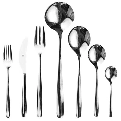 Mepra Morgana Flatware Set - 51 Pieces - Stainless Steel