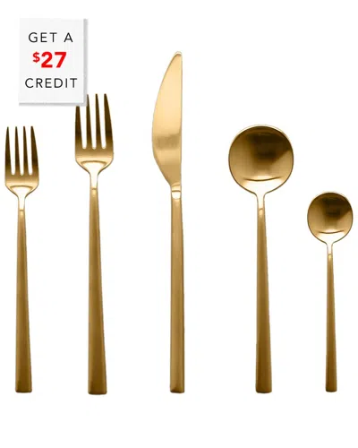 Mepra Movida 5pc Place Setting With $27 Credit In Gold