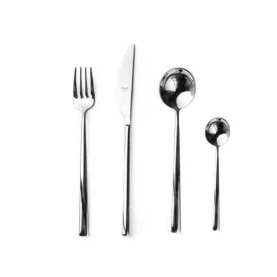 Mepra Movida Flatware Set - 24 Pieces - Stainless Steel