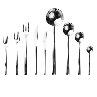 Mepra Movida Flatware Set - 39 Pieces - Stainless Steel