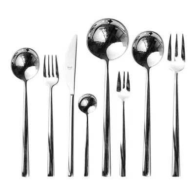 Mepra Movida Flatware Set - 63 Pieces - Stainless Steel