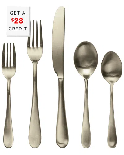 Mepra Natura 5pc Cutlery Set With $28 Credit In Gold