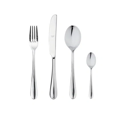 Mepra Natura Flatware Set - 24 Pieces - Stainless Steel In Silver