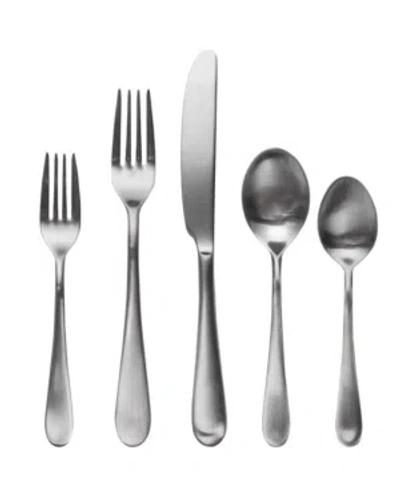 Mepra Natura Flatware Set, 5 Pieces In Silver-tone