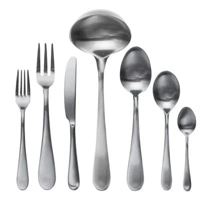 Mepra Natura Flatware Set - 51 Pieces - Stainless Steel In Silver