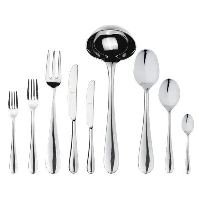 Mepra Natura Flatware Set - 75 Pieces - Stainless Steel In Silver