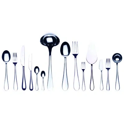 Mepra Natura Flatware Set (configuration S) - 113 Pieces - Stainless Steel In Silver