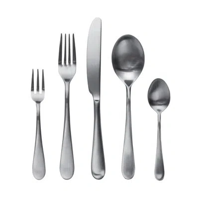 Mepra Natura Flatware Set With Cake Forks - 30 Pieces - Stainless Steel In Silver