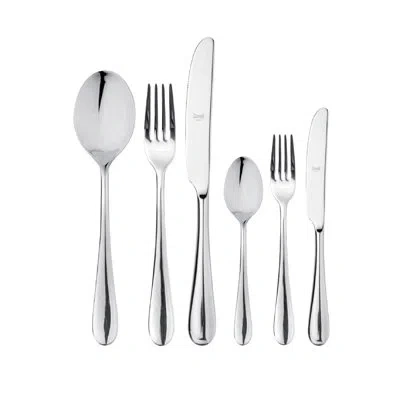 Mepra Natura Flatware Set With H/h Knives - 36 Pieces - Ice In Silver