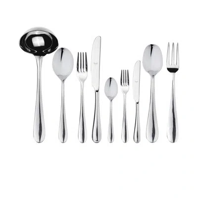 Mepra Natura Flatware Set With H/h Knives - 39 Pieces - Ice In Silver