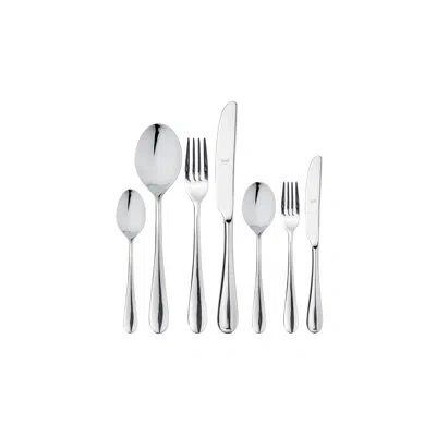 Mepra Natura Flatware Set With H/h Knives - 42 Pieces - Stainless Steel In Silver