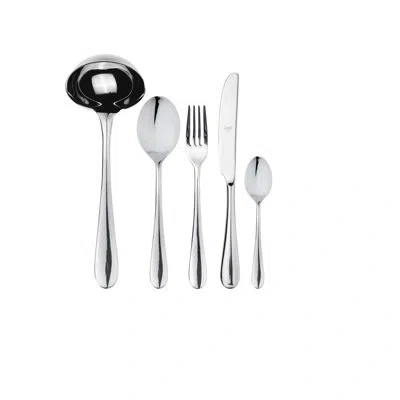 Mepra Natura Flatware Set With H/h Knives - 48 Pieces - Stainless Steel In Silver