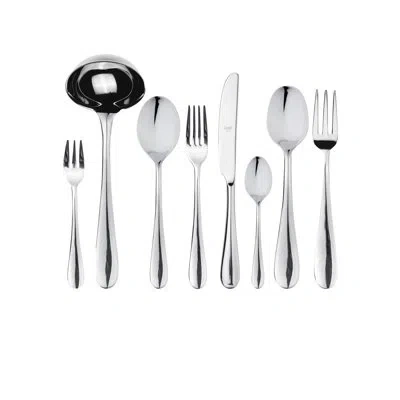 Mepra Natura Flatware Set With H/h Knives - 63 Pieces In Silver