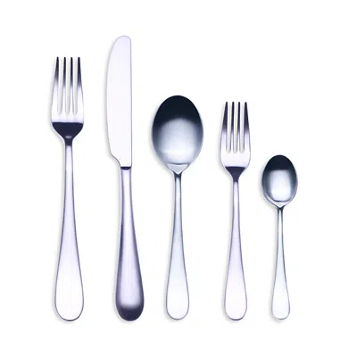 Mepra Natura Ice 5-piece Place Setting In Metallic