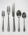 Mepra Natura Ice Champagne 5-piece Cutlery Set In Black